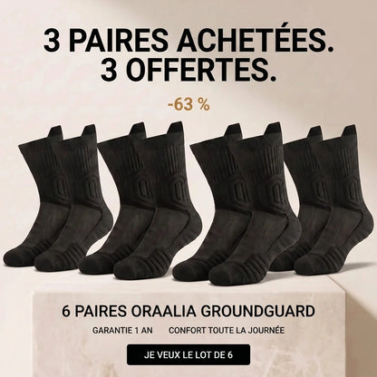 3 paires achetées, 3 offertes — lot de 6 paires ORAALIA GROUNDGUARD