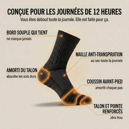 ORAALIA GROUNDGUARD : amorti du talon, coussin avant-pied, maille anti-transpiration