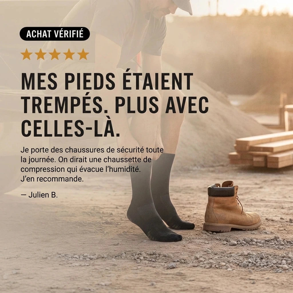 Avis client vérifié — des pieds secs en fin de journée